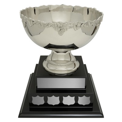 Paisley Bowl Annual Nickel Plated Brass Cup Golf Award (14.125" x 10.375")