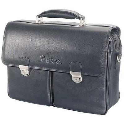Corporate Leather Briefcase black