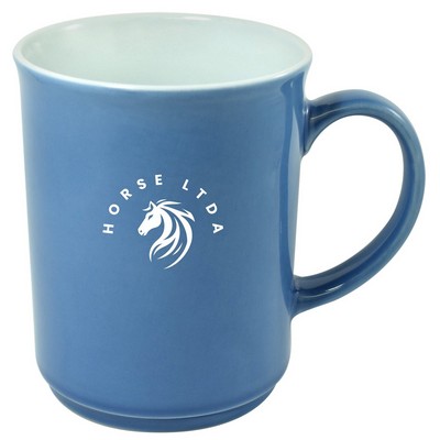 Cyprus 2tone blue/white 14oz mug in a Ripple gift box