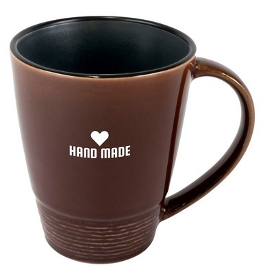 Chambray 14oz 2tone brown/black mug