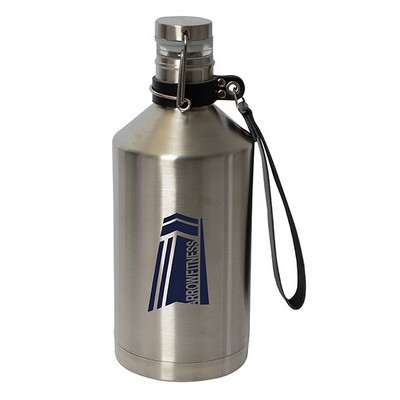 1.89 L (64 Fl. Oz.) Brewmaster Stainless Steel Growler