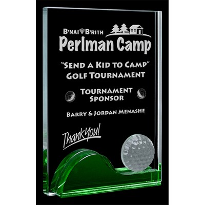 Palmer Glass Golf Award (5.125" x 7.125")