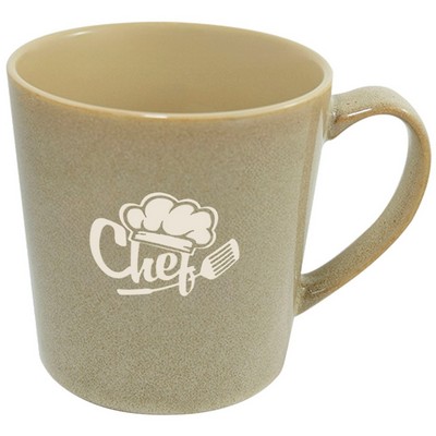 Lenny 16oz reactive sand mug in Ripple gift box - Etched