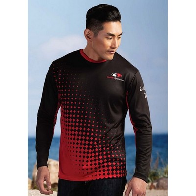 Custom Men's Long Sleeve Sublimated Performance T-Shirt