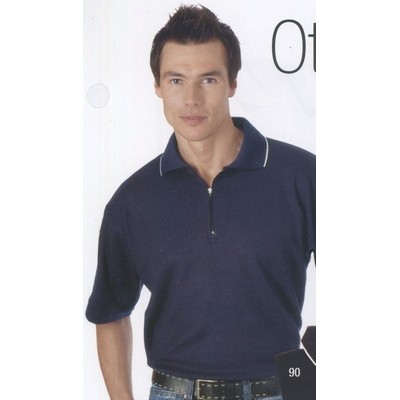 Men's Ottoman Zippered Golf Shirt