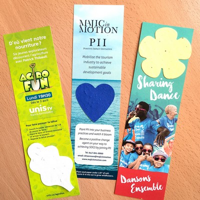 Large Eco Bookmark with Shape, 1-Sided