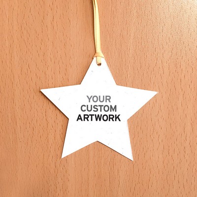 Holiday Star Ornament, 1-Sided