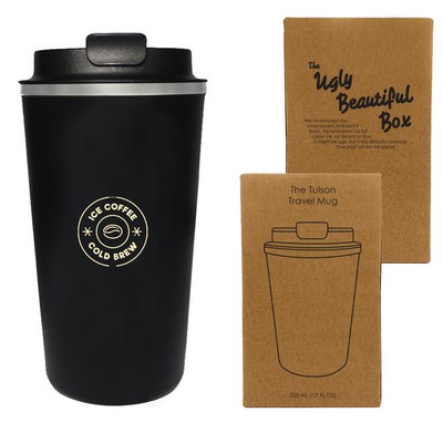 Tulson 500 Ml. (17 Fl. Oz.) Stainless Steel Travel Tumbler Mug