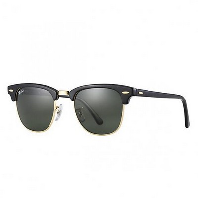 Clubmaster Classic Non-Polar Sunglasses - Black/Green, 51