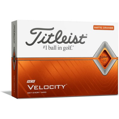Titleist Golf Ball Velocity Orange 12 Pack (10-15 Days)