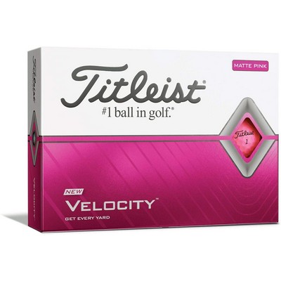 Titleist Golf Ball Velocity Pink 12 Pack (10-15 Days)