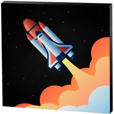 Black Square Acrylic Paper Weight (4"x 4"x 3/8") Full Colour PhotoImage