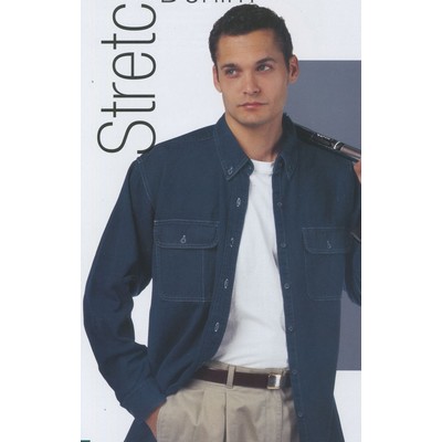 Stretch Cotton Denim Shirt
