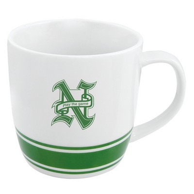 UN 13oz 2tone white/green mug
