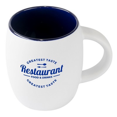 Pipa 14oz 2tone white/blue mug in Ripple gift box