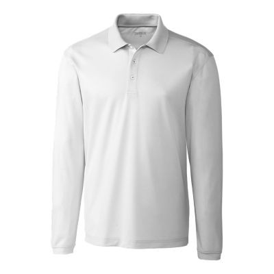 Clique Spin Eco Performance Pique Long Sleeve Mens Polo