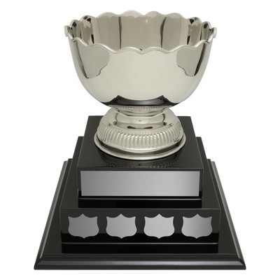 Perth Bowl Annual Nickel Plated Brass Cup Golf Award (11.625" x 9")