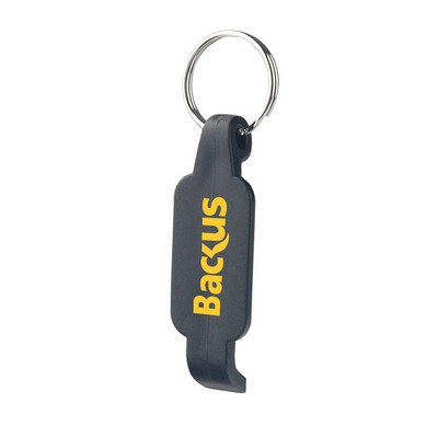 Plastic Bottle Opener w/ Key Ring