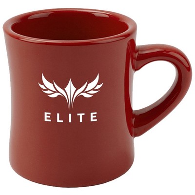 Diner 10oz red mug vitrified
