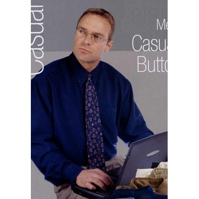 Men's Woven Casual Organic Button Down Shirt