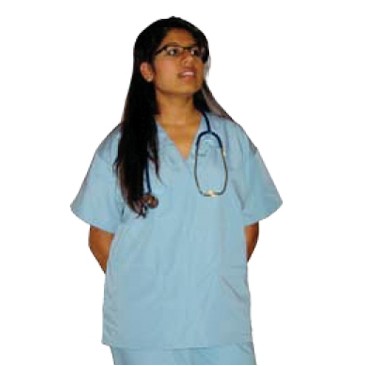 Canadian Made Unisex Scrub Tops w/No Pockets