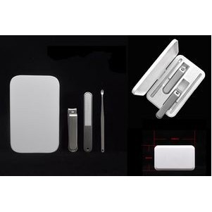 3 in 1 Stainless Steel Professional Pedicure Kit Nail Scissors Grooming Kit With White Box