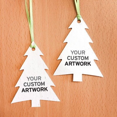 Modern Evergreen Ornament, 2-Sided