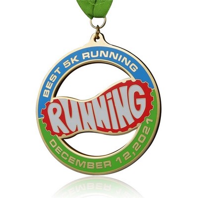 2.25" High Quality Die Cast Cloisonne Medal