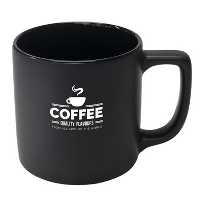 Arcadian 16oz two-tone matte ceramic mug black/black in a Ripple box