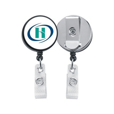 1 ½" Round Heavy Duty Retractable Badge Holder