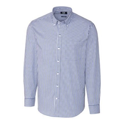 Cutter & Buck Easy Care Stretch Gingham Mens Long Sleeve Dress Shirt