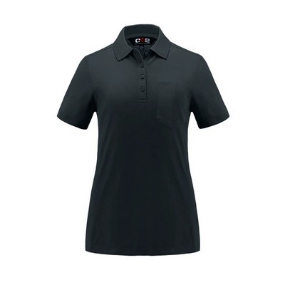 Caddy Ladies Pique Mesh Polo Shirt w/Pocket