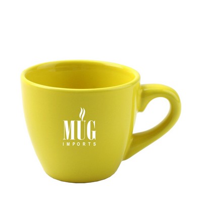Piccolo espresso mug 3.5oz yellow vitrified