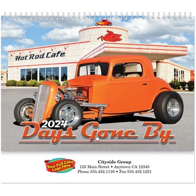 Full Colour Days Gone By Spiral Wall Calendar