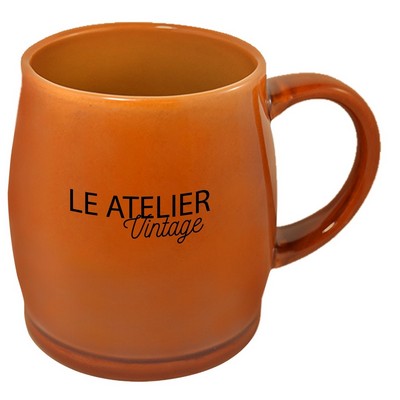 Umea 16oz reactive terra cotta mug in Ripple gift box