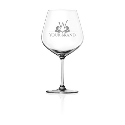 21.1 Oz. Lucaris® Tokyo Temptation Burgundy Glass (Laser Engraved)