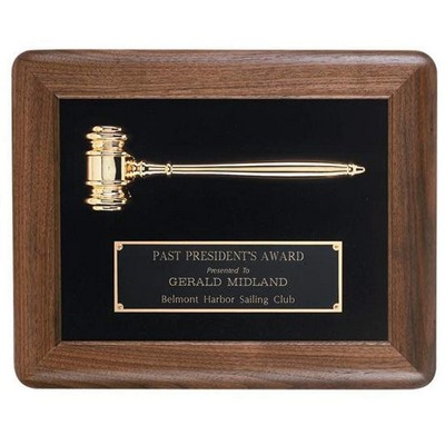Framed Gavel Plaque
