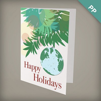 A6 - Eco Christmas Cards with Seed Paper Shapes - Plantable Earth