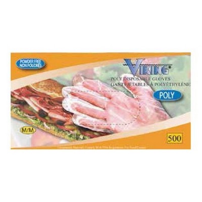 Viking® Poly Disposable Gloves (Medium)