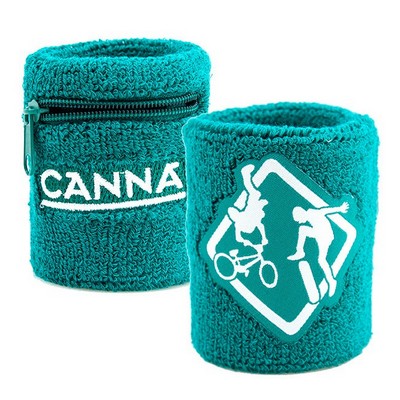 Cotton Zipper Wrist Pouch