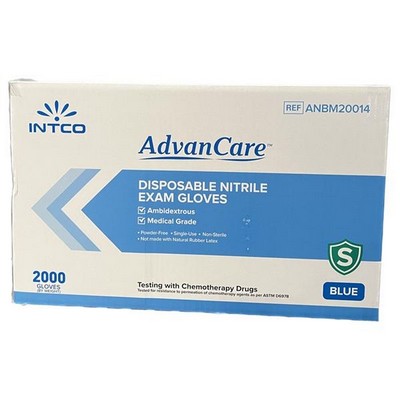 AdvanCare Nitrile "Chemo Rated" Exam Gloves (1 Case)