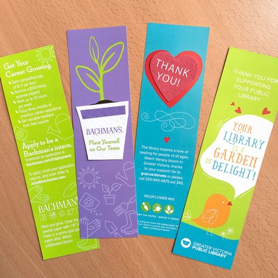 Large Eco Bookmark with Printed Shape, 2-Sided