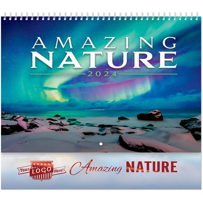 Luxe Gallery Amazing Nature Spiral Wall Calendar