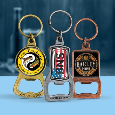 Custom Shape Bottle Opener Key Chain