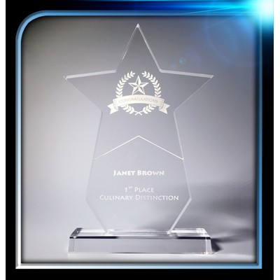 Executive Series Star Award w/Base (7"x10"x3/4")