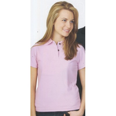 Ladies' Stretch Pinstripe Golf Shirt
