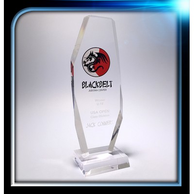 Executive Series Geometric Award w/Base (4"x10 1/2"x3/4")