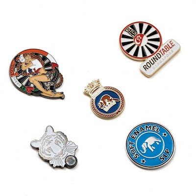 0.5'' Die Struck Soft Enamel Lapel Pin
