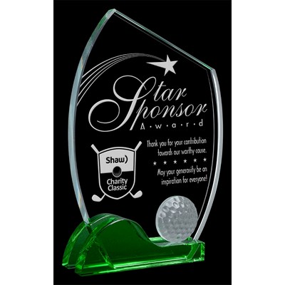 Nicklaus Glass Golf Award (5.75" x 8.125")