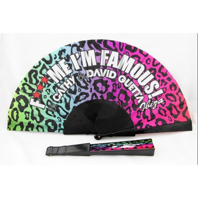 Plastic Polyester Folding Fan